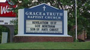 Roanoke church’s sign sparks controversy