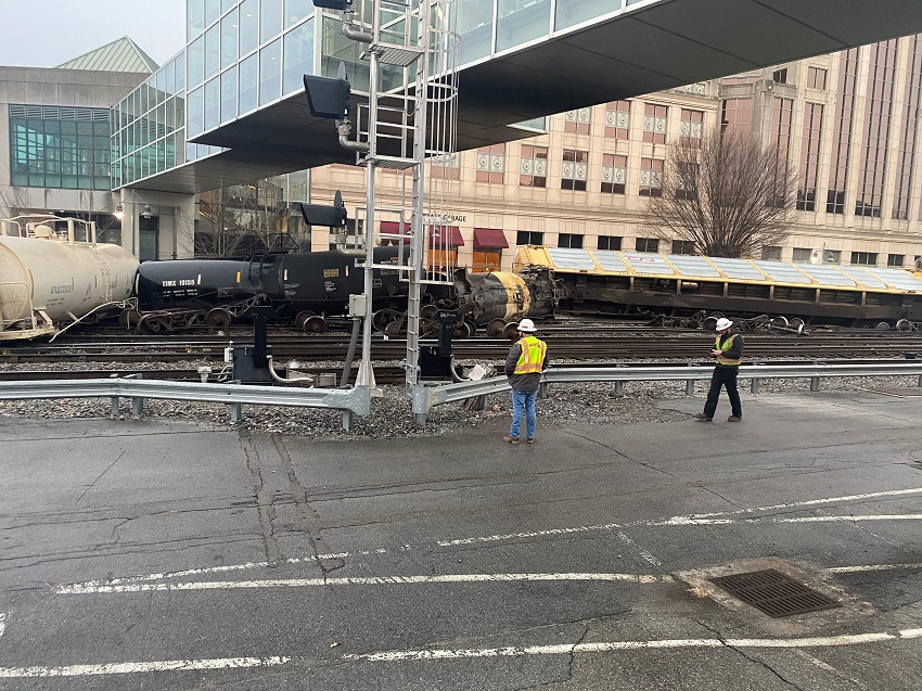 One train route reopens after nine cars derailed in downtown Roanoke