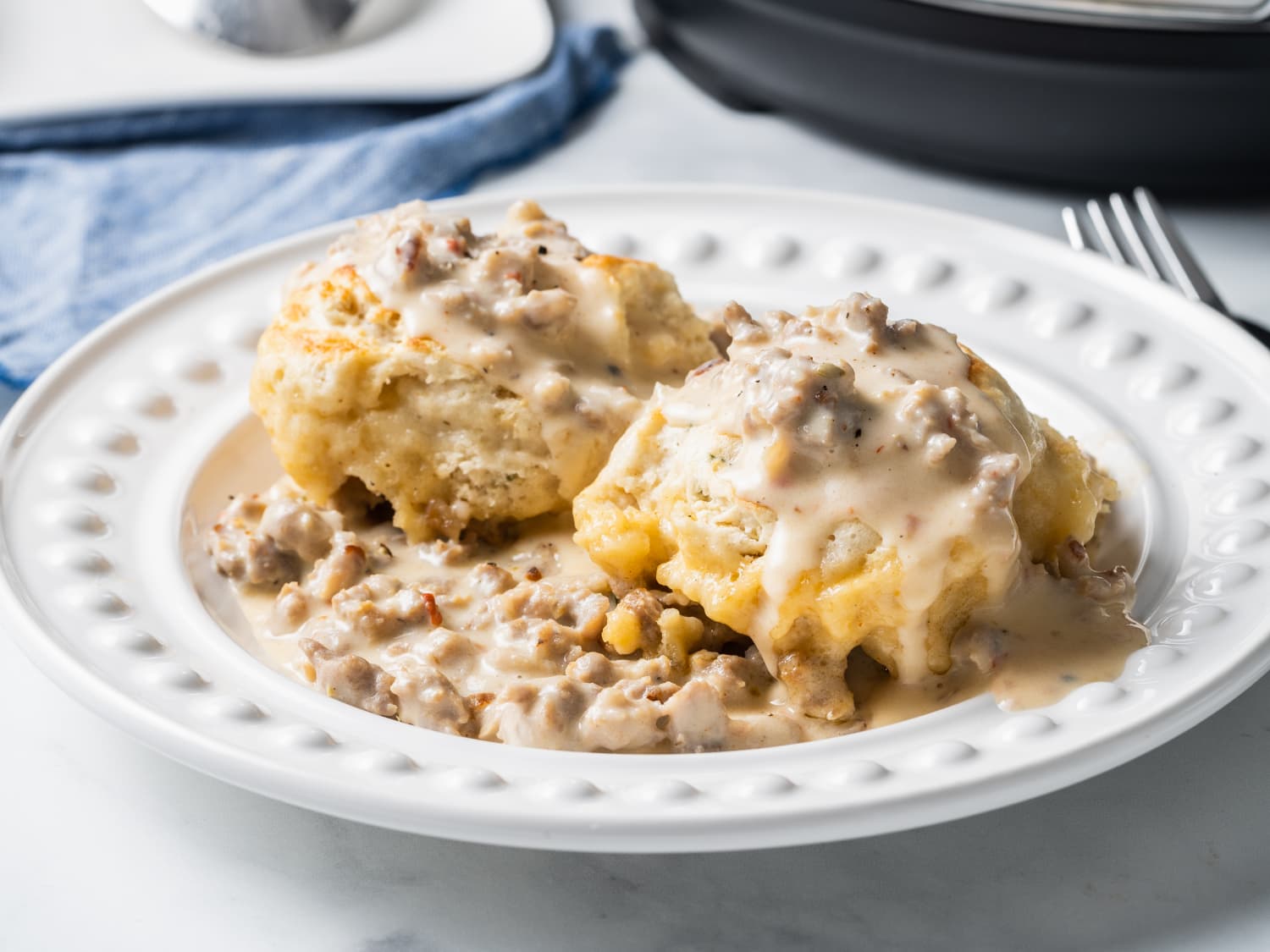 Drop Biscuits and Gravy