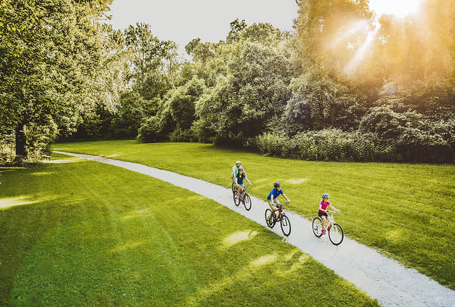 Enjoy 30 miles of Lush Greenway