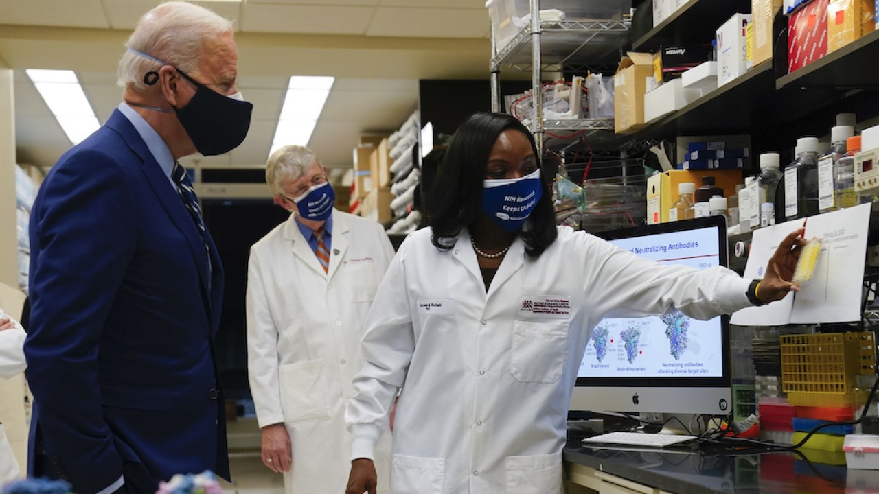 Biden says US is securing 600 million vaccine doses by July