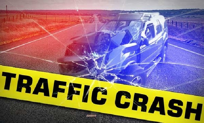 Two individuals injured in a single-vehicle crash