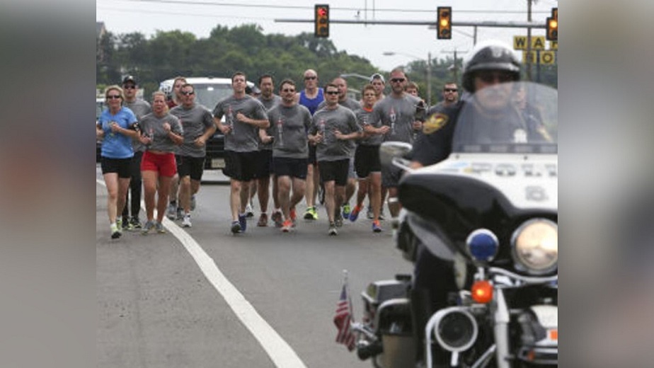 Law enforcement took part in Special Olympics Torch Run in Roanoke County