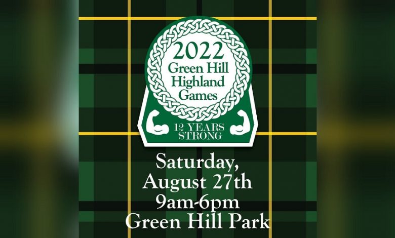 12th Green Hill Highland Games will be held in Salem on August 27