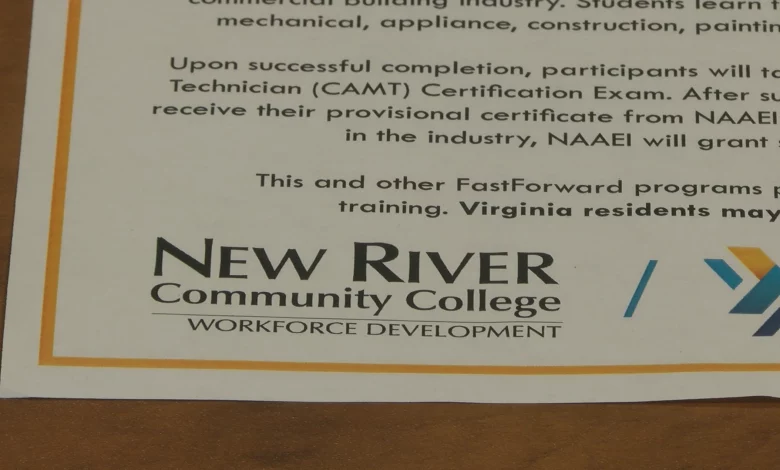 New River Community College offers a program for apartment maintenance technicians