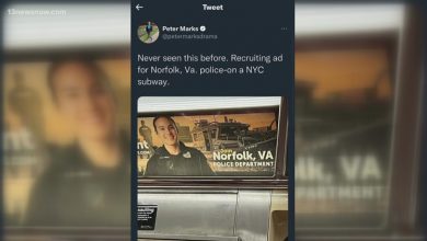 Norfolk PD ran a recruitment ad in a NYC Subway car. Here’s for how long, and how much it cost