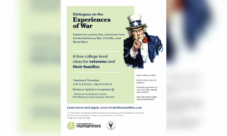 Community veterans welcome to enroll in a free college-level history class